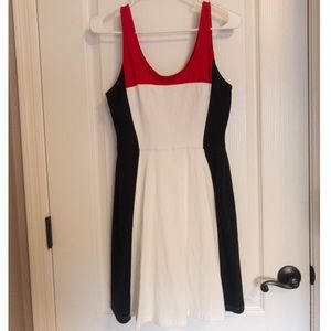 ::Express:: NWT Colorblock Skater dress